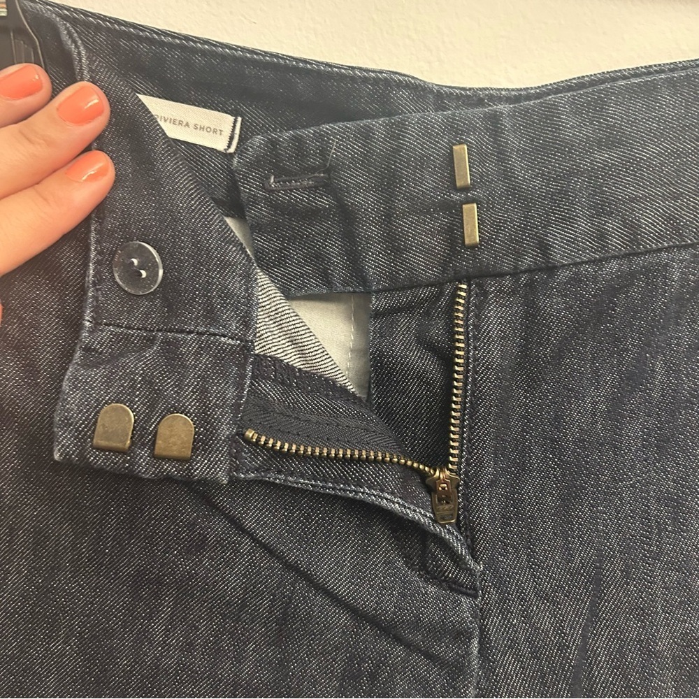 LOFT Riviera Short Blue Denim Size 2 - Picture 4 of 11